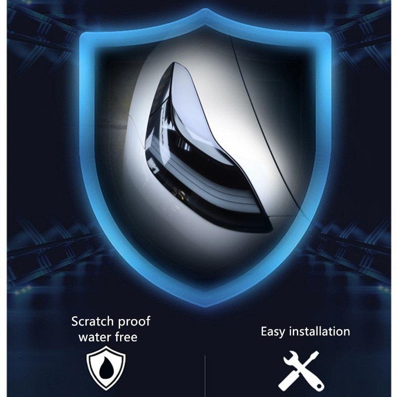 Model 3/Y Headlamps Protector Film-TPU Smoked Black Headlights Accessories 1 Pair For Tesla (2017-2023) - Evooor