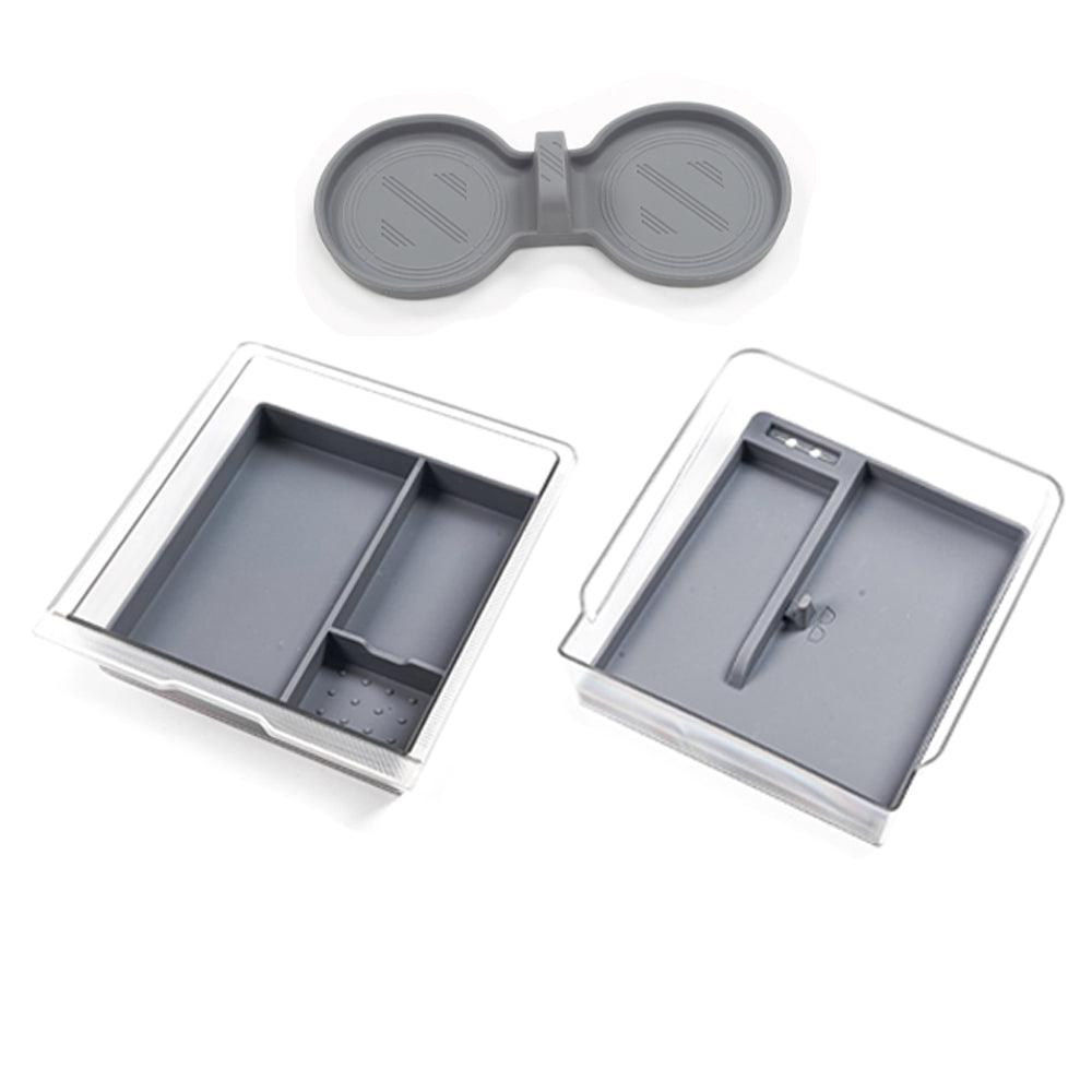 2024 Tesla Model 3 Highland Center Console Organizer Tray Designed For Armrest Storage Box Cup pad Wireless charging pad Set - Evooor