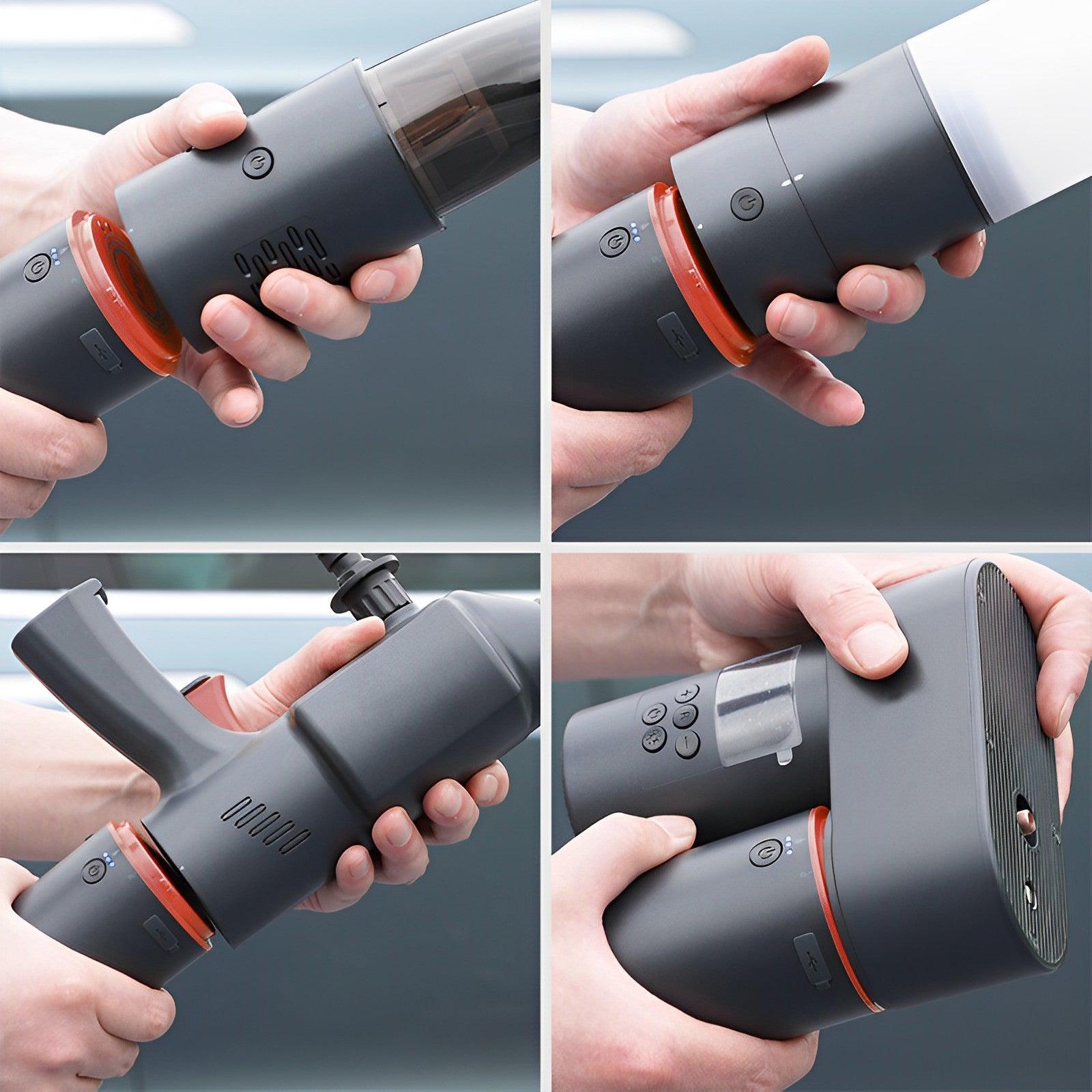 Tesla All in One Multifunctional Car Kit - Car Wash Gun, Air Pump, Vacuum Cleaner, Repair Light, Mobile Phone Charger - Evooor