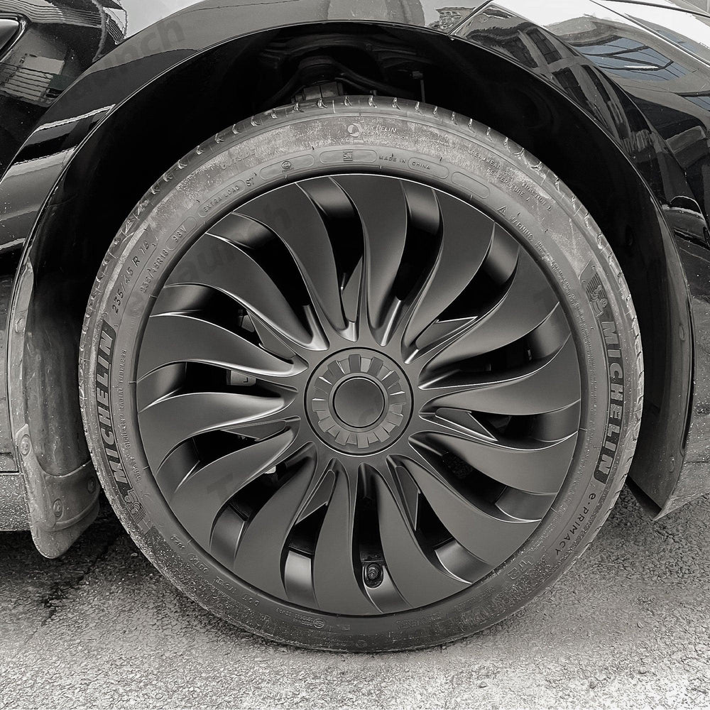 High Quality Weatherproof Wheel Hub Covers for Tesla 2024 Model 3 with 18-inch Highland Rims (Set of 4) - Evooor