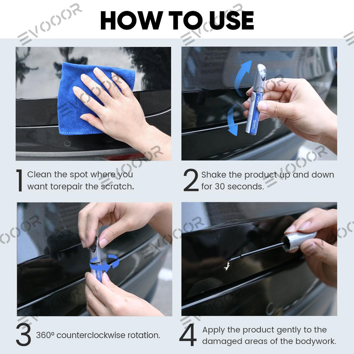 Model 3/Y/S/X Car Body Color Paint Repair Pen Kit for Tesla - OEM Original Touch Up Paint Pen - Evooor