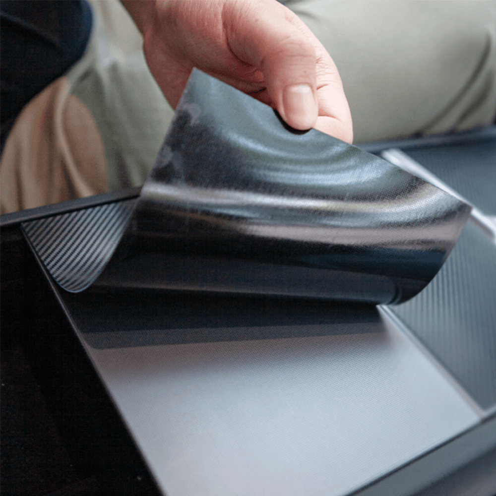 Premium Vinyl Center Console Skin Guard for Tesla Model 3 - Protective Wrap for Highland 2024+ Configuration - Evooor