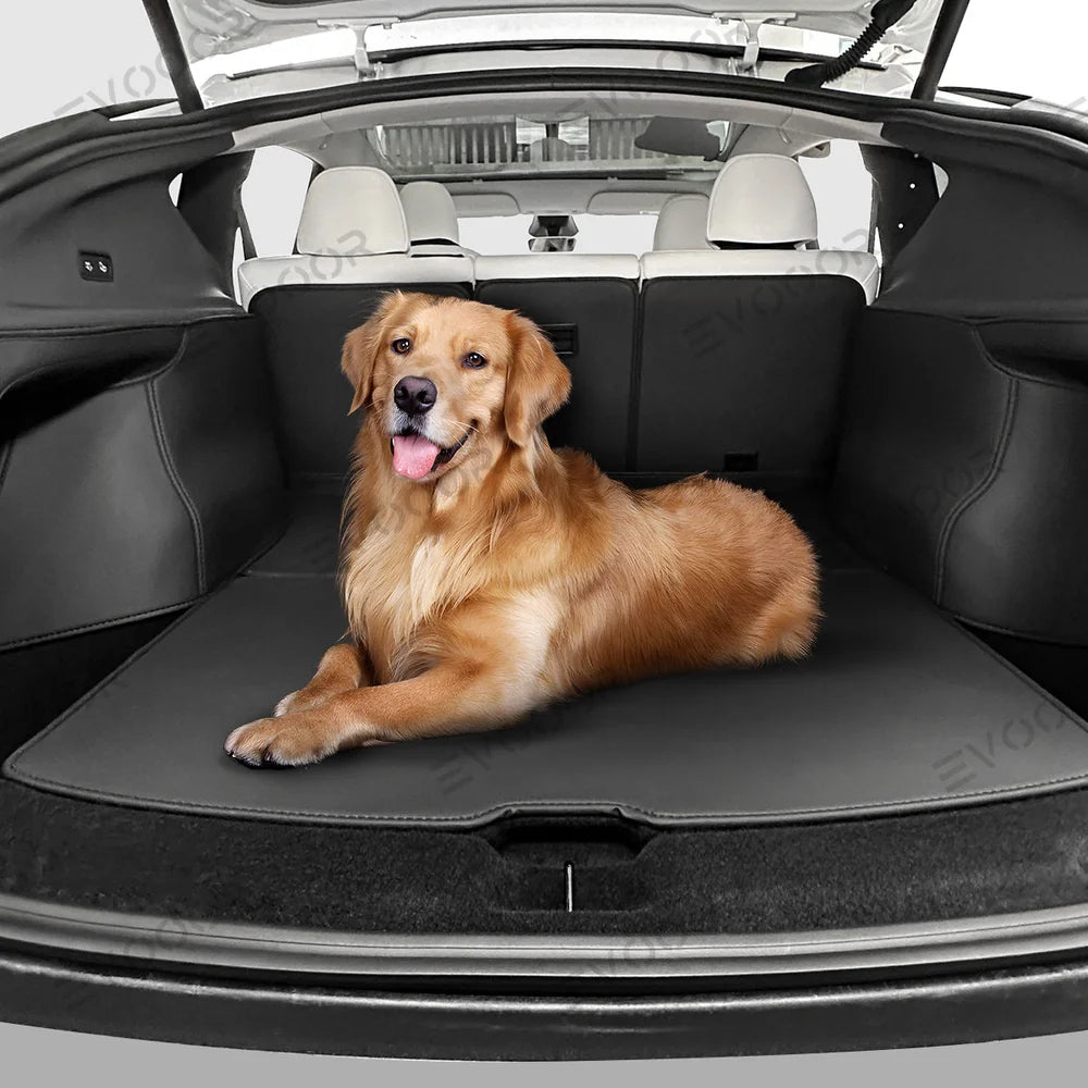 Napa Leather Rear Trunk Mat – Durable Protection for Tesla Model Y Juniper 2025+