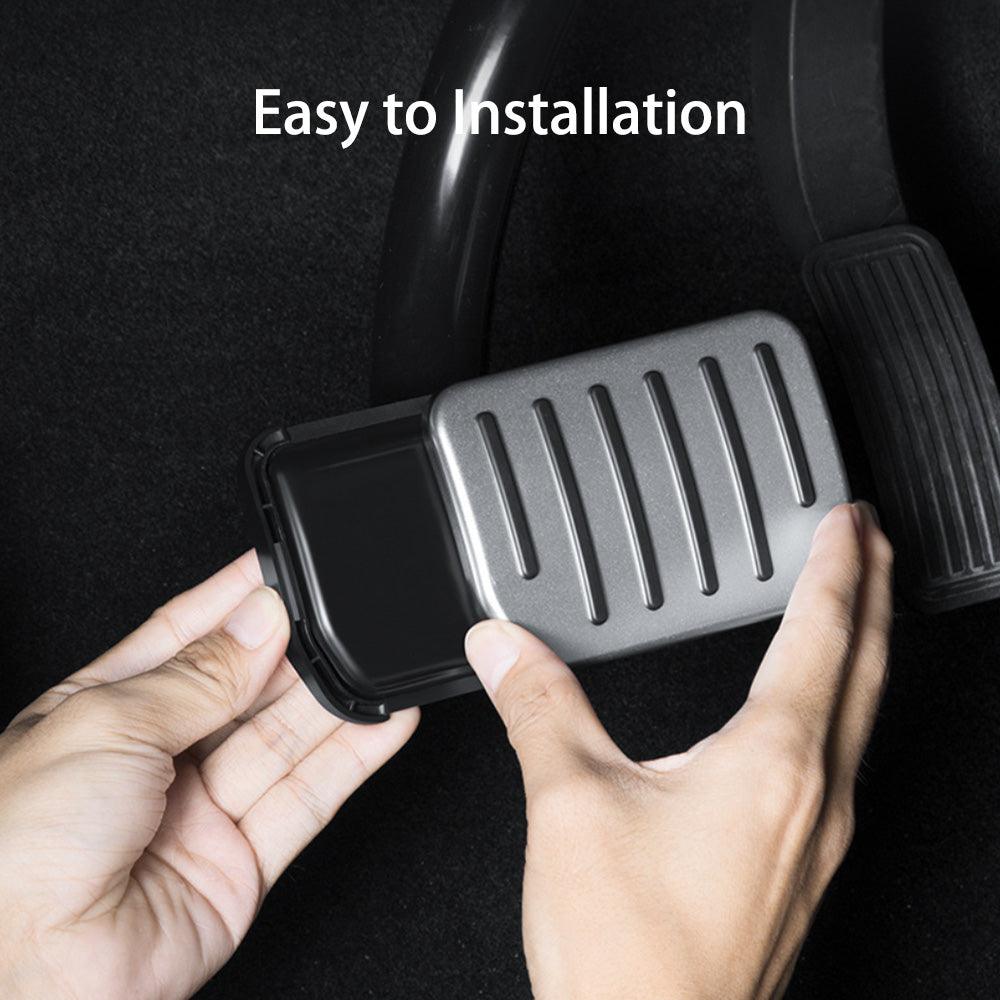 Enhanced Non-Slip Alloy Brake Pedal Cover Upgrade for Tesla Model 3/Y: Boost Performance and Style - Evooor