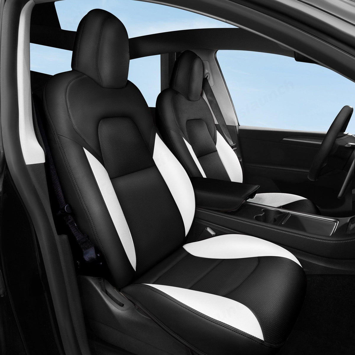 Luxury 5-Seat Tesla Model S Car Seat Protectors with Premium All-Inclusive Design - Evooor