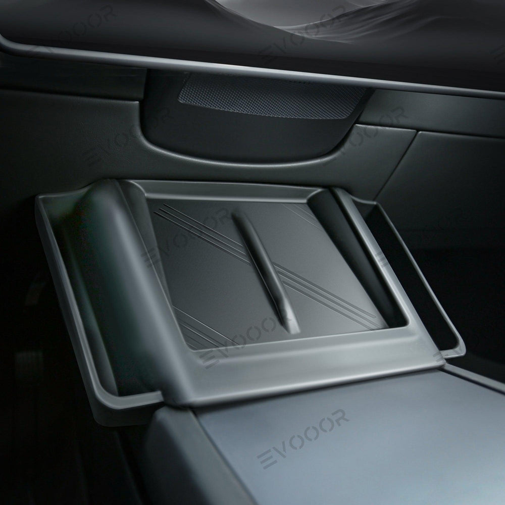 2024 Model 3 Highland Central Control Wireless Charging Silicone Pad Storage Box For Tesla - Evooor