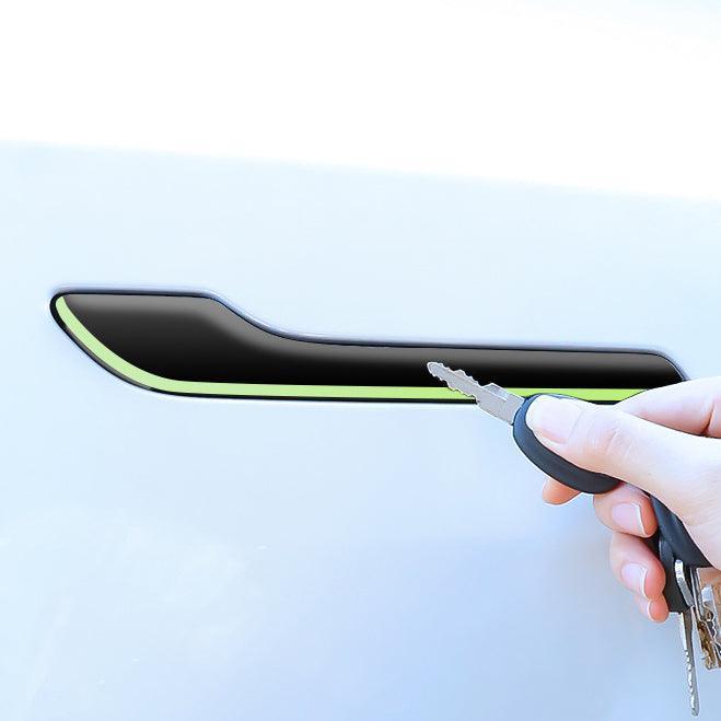 Tesla Model Y/3 Luminous Door Handle Protector Anti-Scratch Sticker Accessory Kit (2017-2023) - Evooor