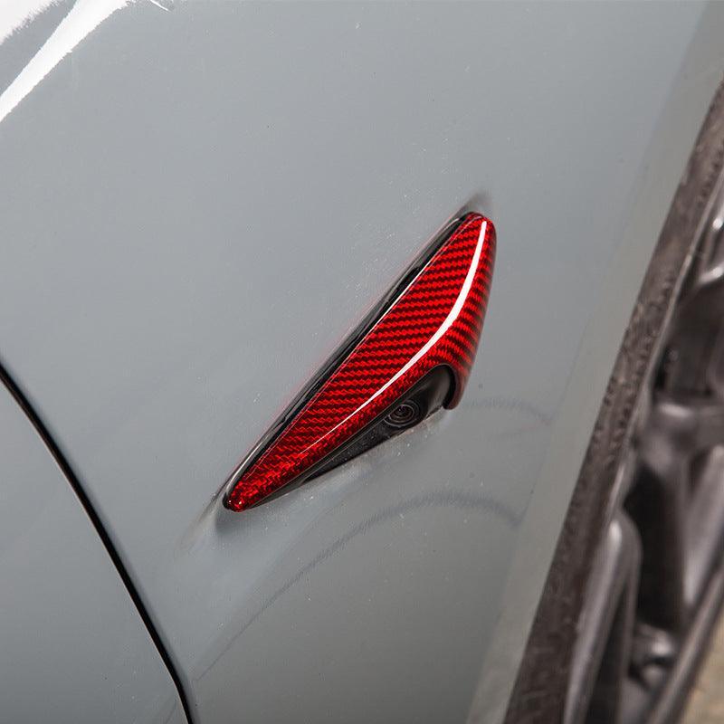 Tesla Model S/X/3/Y [Real Carbon Fiber] Turn Signal Cover(1 Pair) (2016-2023) - Evooor