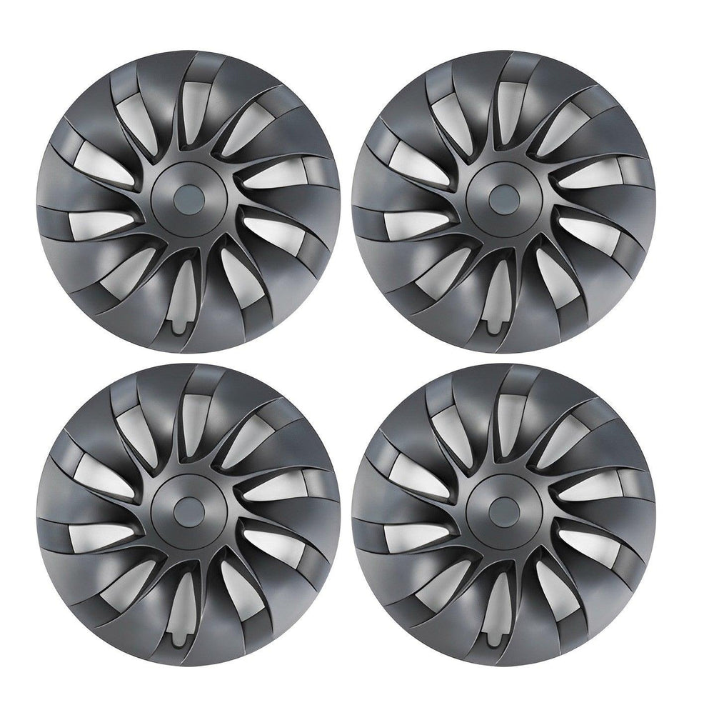 Performance Hub Caps Set for Tesla Model Y - Sleek Induction Style Wheel Hub Covers (4 Pieces) - Evooor