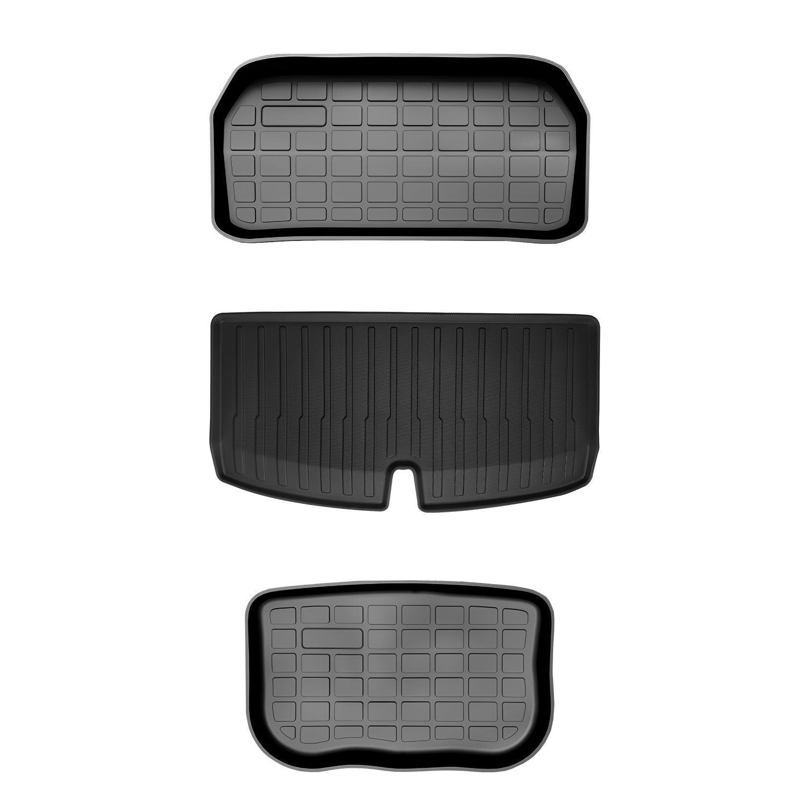 Tesla Model Y All-Weather Floor Mats Full Set Trunk Mat Cargo Mat Frunk Cargo Liner (2020-2023) - Evooor