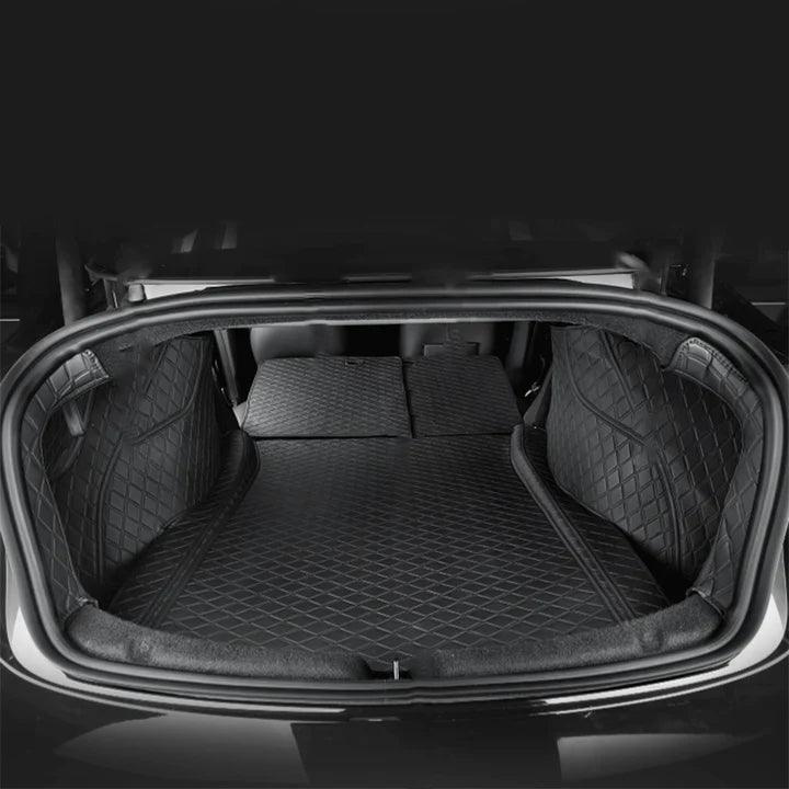 Highland Premium Leather Frunk and Trunk Mat for Tesla Model 3 - Full Coverage Protection - Evooor
