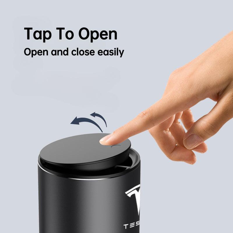 Model 3/Y/S/X Alloy Cupholder Trashcans Applicable for Tesla (2012-2024) - Evooor