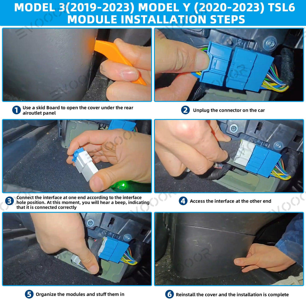 Tesla Autopilot Anti-Nag Module Nag Elimination TSL6 Upgraded Version for Model 3(2019-2023) Model Y (2020-2025) - Evooor