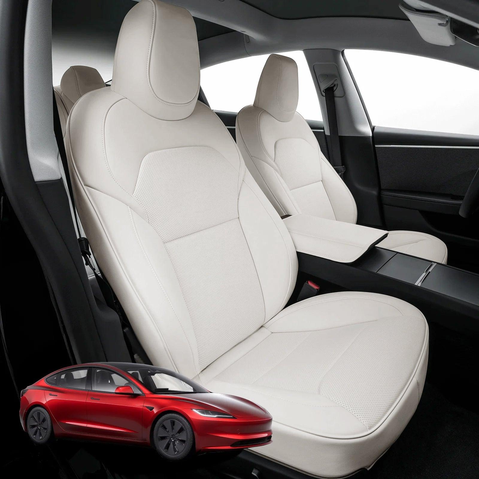 Luxury Highland Seat Cover for 2024+ Tesla Model 3 - Complete Protection and Style! - Evooor