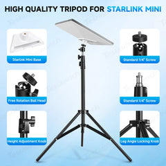 Universal Tripod Stand Holder with 1/4" Screw Mount for Starlink Mini Satellite Terminal - Evooor