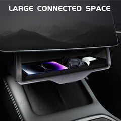 Model 3/Y Hidden Central Control Screen Lower Storage Box Tissue Storage for Tesla(Suitable for 2024 Model 3 Highland)