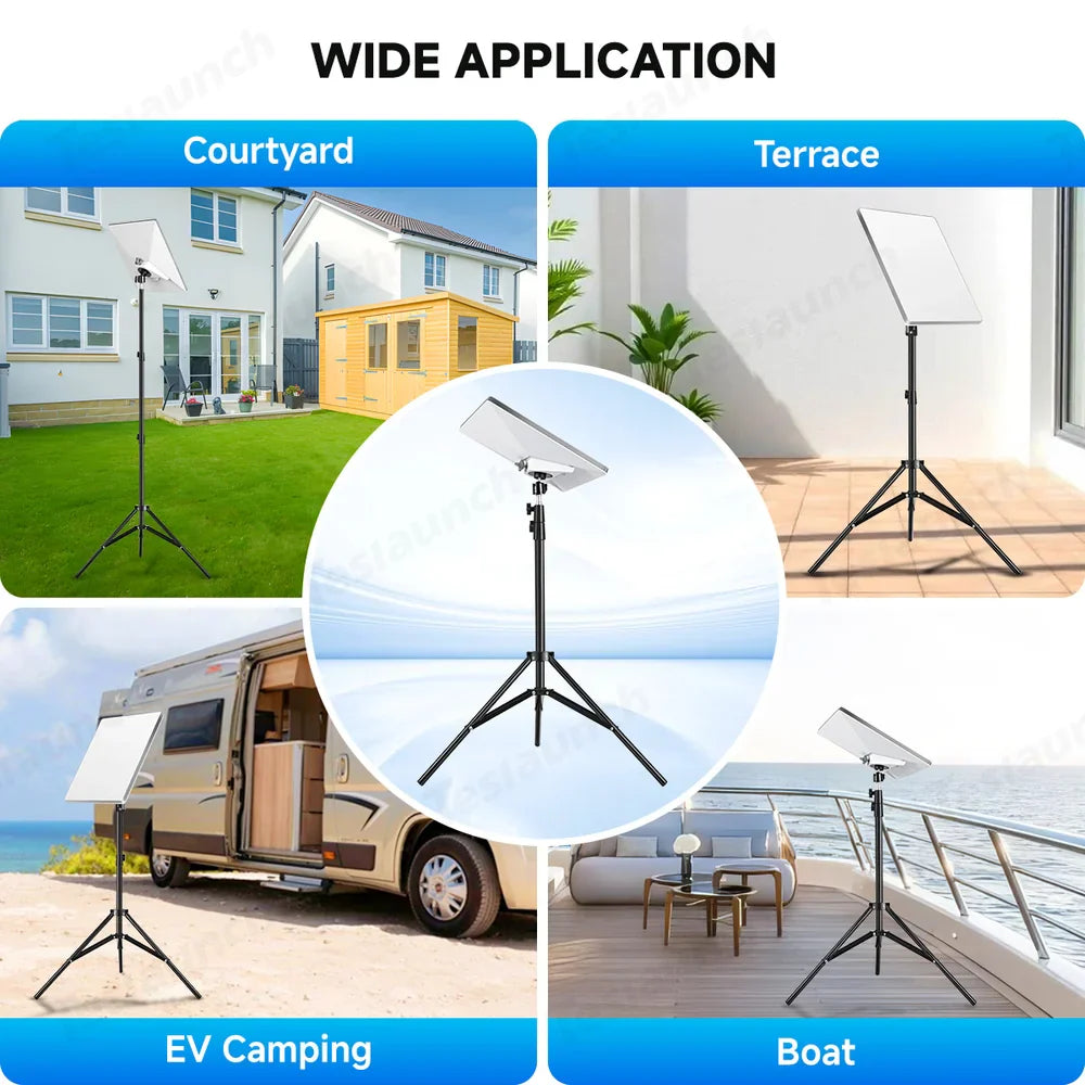 Versatile Tripod Stand with Threaded Adapter for Starlink Mini - Easy Height Adjustment and Secure Mounting - Evooor