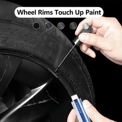 Model 3/Y/S/X Wheel Rims Touch Up Paint Kit for Tesla - DIY Curb Rash Repair with Color-matched Touch Up Paint