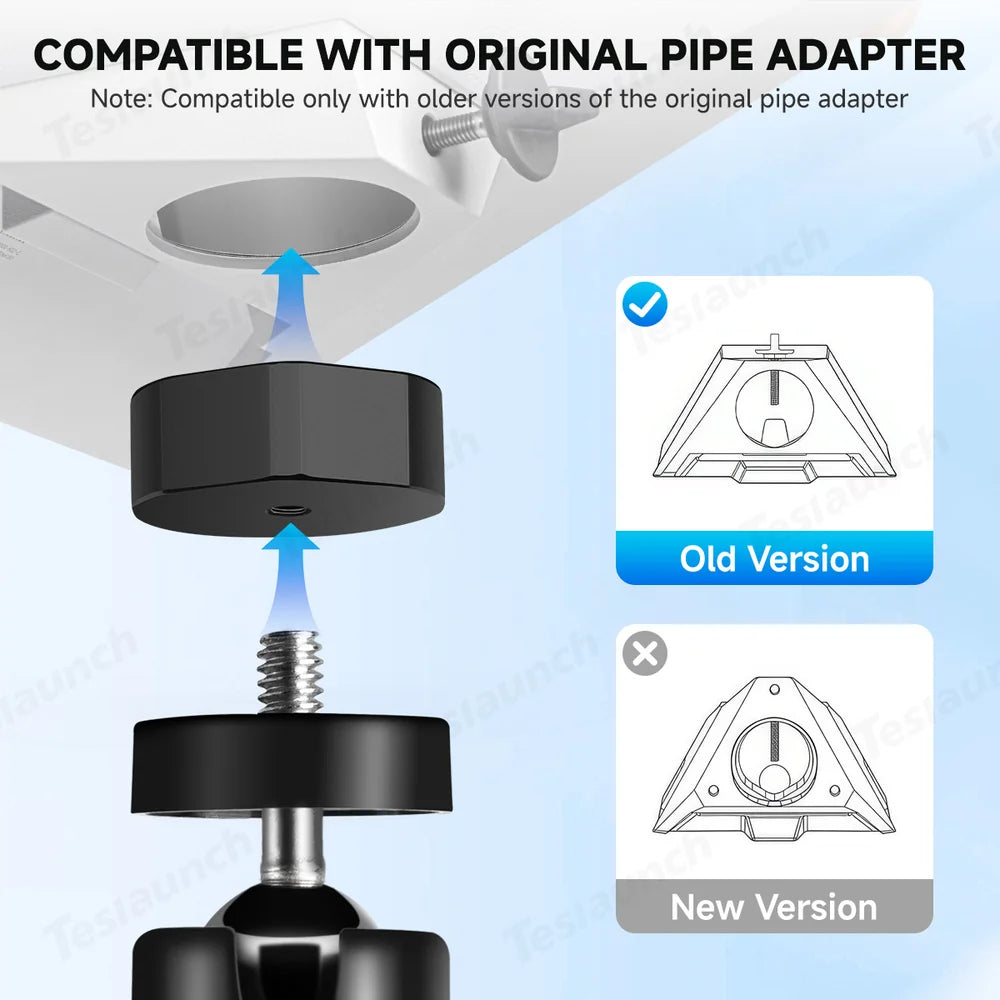 Versatile Tripod Stand with Threaded Adapter for Starlink Mini - Easy Height Adjustment and Secure Mounting - Evooor