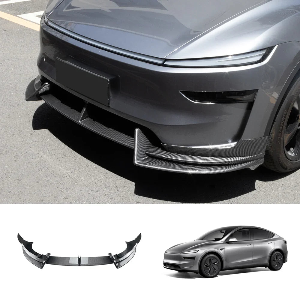 Front Bumper Spoiler Lip Guard for Tesla Model Y - Sporty Design for Enhanced Style and Protection - Evooor