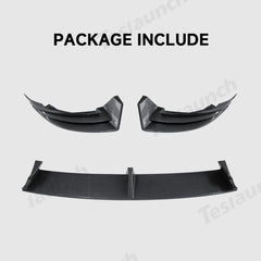 Front Bumper Spoiler Lip Guard for Tesla Model Y - Sporty Design for Enhanced Style and Protection - Evooor