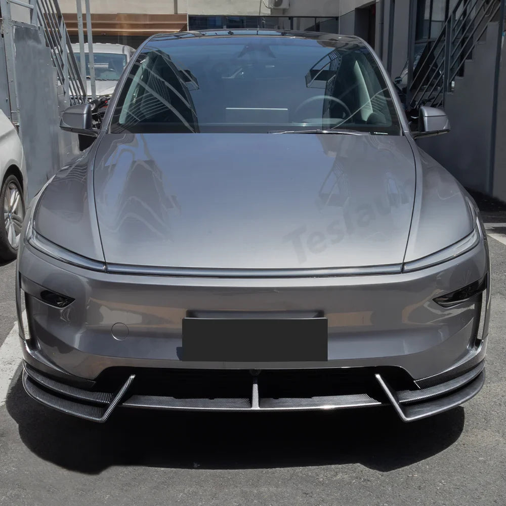 Front Bumper Spoiler Lip Guard for Tesla Model Y - Sporty Design for Enhanced Style and Protection - Evooor