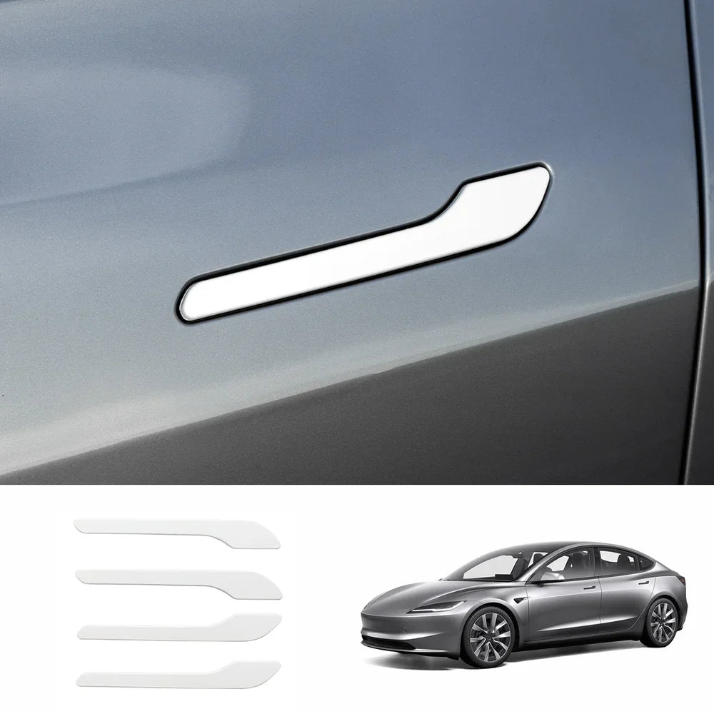 ABS Side Mirror Covers & Door Handle Covers for Tesla Model Y Juniper 2025+ / Model 3 Highland 2024+