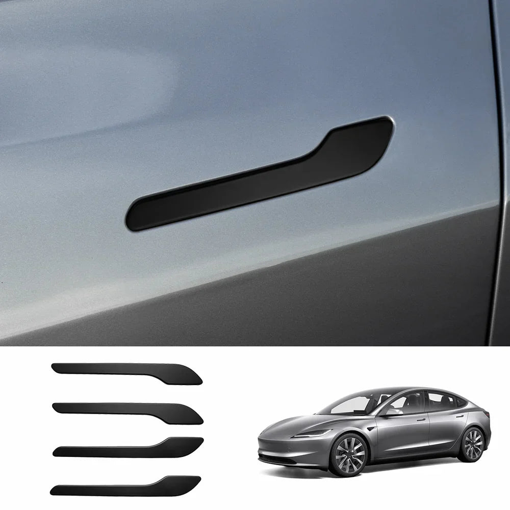 ABS Side Mirror Covers & Door Handle Covers for Tesla Model Y Juniper 2025+ / Model 3 Highland 2024+