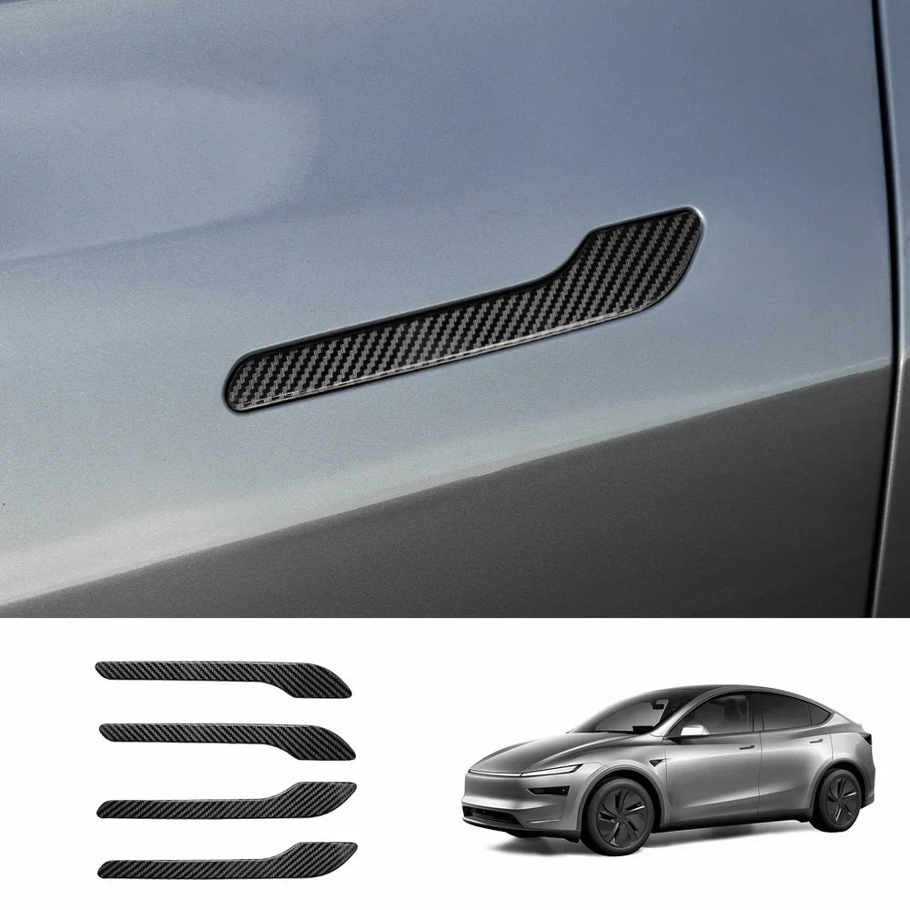ABS Side Mirror Covers & Door Handle Covers for Tesla Model Y Juniper 2025+ / Model 3 Highland 2024+