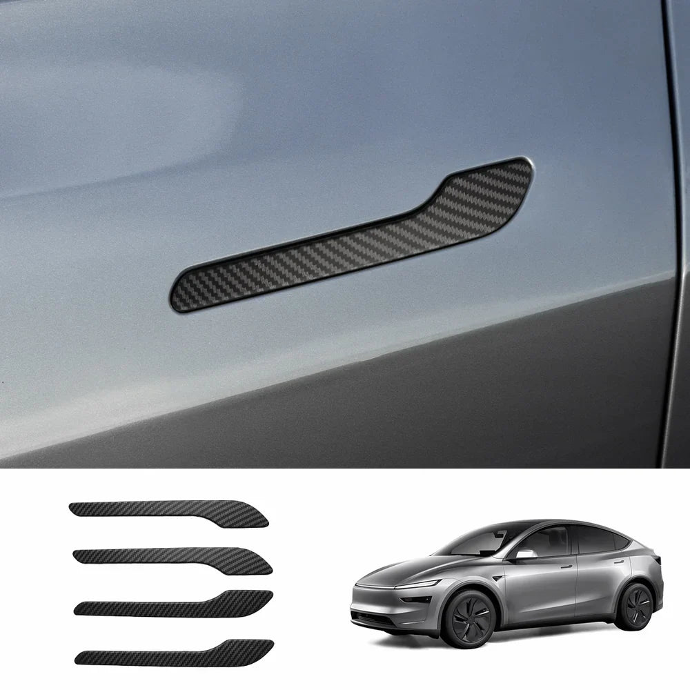 ABS Side Mirror Covers & Door Handle Covers for Tesla Model Y Juniper 2025+ / Model 3 Highland 2024+