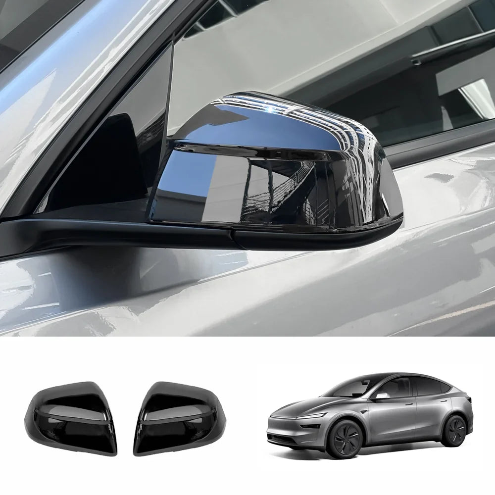 ABS Side Mirror Covers & Door Handle Covers for Tesla Model Y Juniper 2025+ / Model 3 Highland 2024+