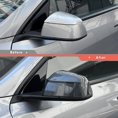 ABS Side Mirror Covers & Door Handle Covers for Tesla Model Y Juniper 2025+ / Model 3 Highland 2024+