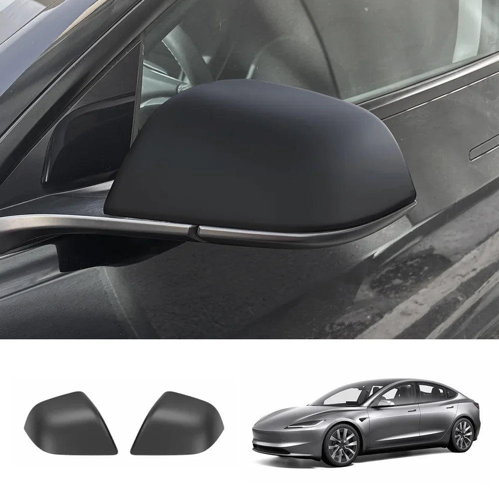 ABS Side Mirror Covers & Door Handle Covers for Tesla Model Y Juniper 2025+ / Model 3 Highland 2024+
