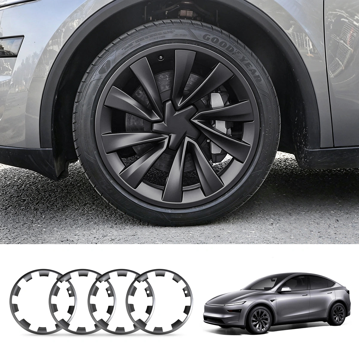 All-in-one Rim Protector for Tesla Model Y Juniper 20’’ Helix 2.0 Wheels
