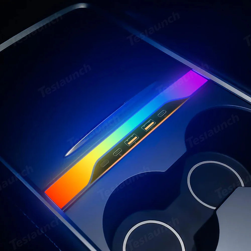 Smart LED Light Strip with Voice Control for Tesla Model 3/Y - Compatible with 2020-2024 models - Evooor