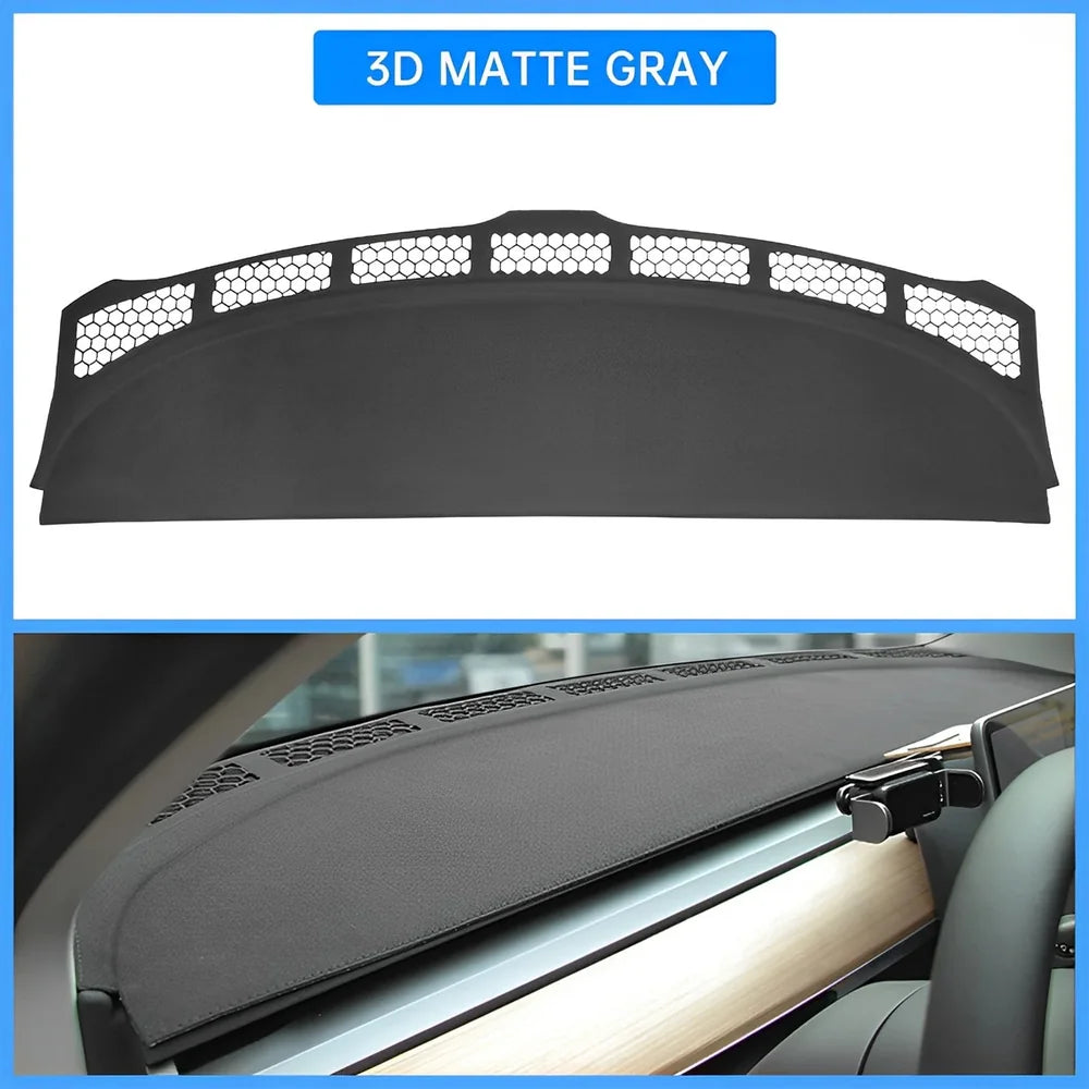 Premium Non-Reflective Dashboard Cover for Tesla Model 3/Y - Reduce Glare and Enhance Driving Visibility
