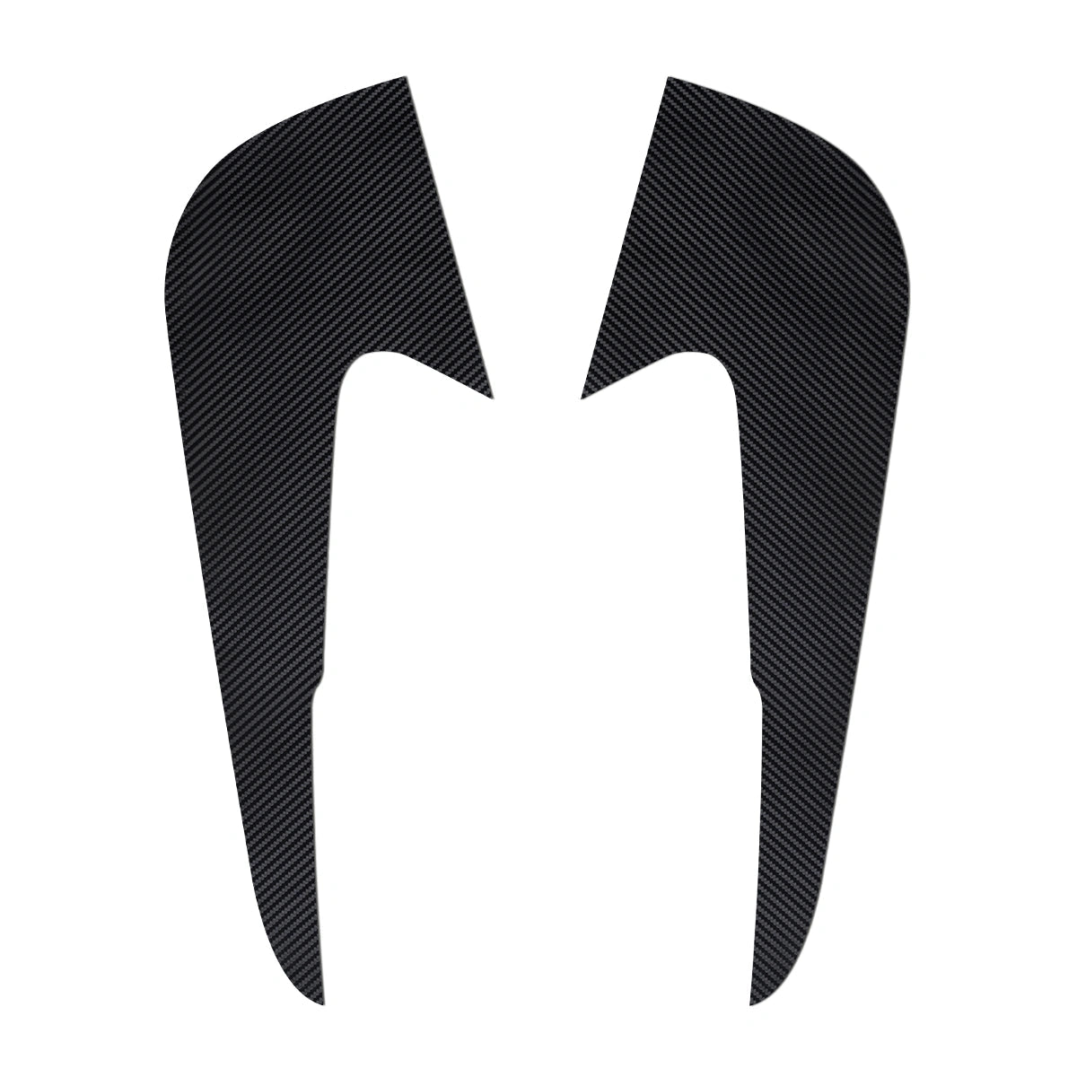 Set vu 4 Carbon Fiber Dier Kick Guard Stickeren fir Tesla Model 3/X/S (2016-2020) - Kratz- a Schmutzschutz