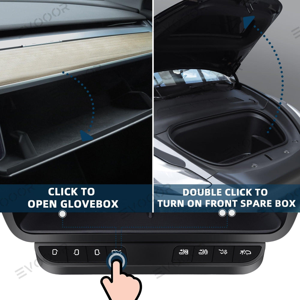 Model 3/Y Storage Box Intelligent Control Physical Buttons For Tesla - Evooor