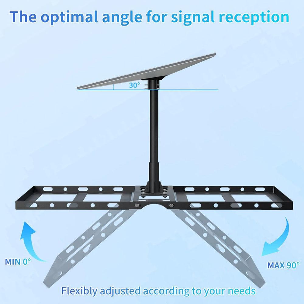 Adjustable Roof Ridge Mount Kit for Starlink Gen 3 Satellite Dish - Evooor
