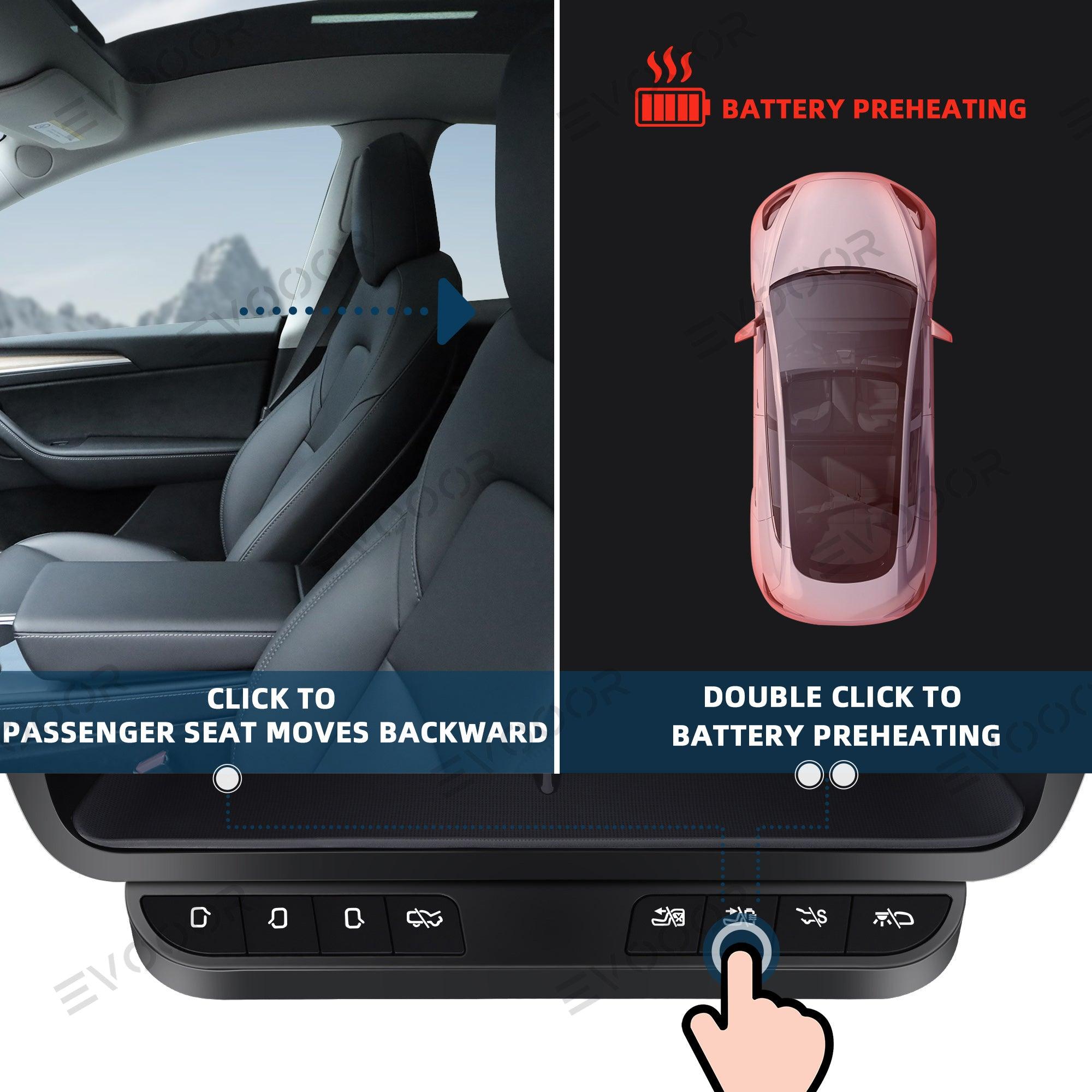 Model 3/Y Storage Box Intelligent Control Physical Buttons For Tesla - Evooor