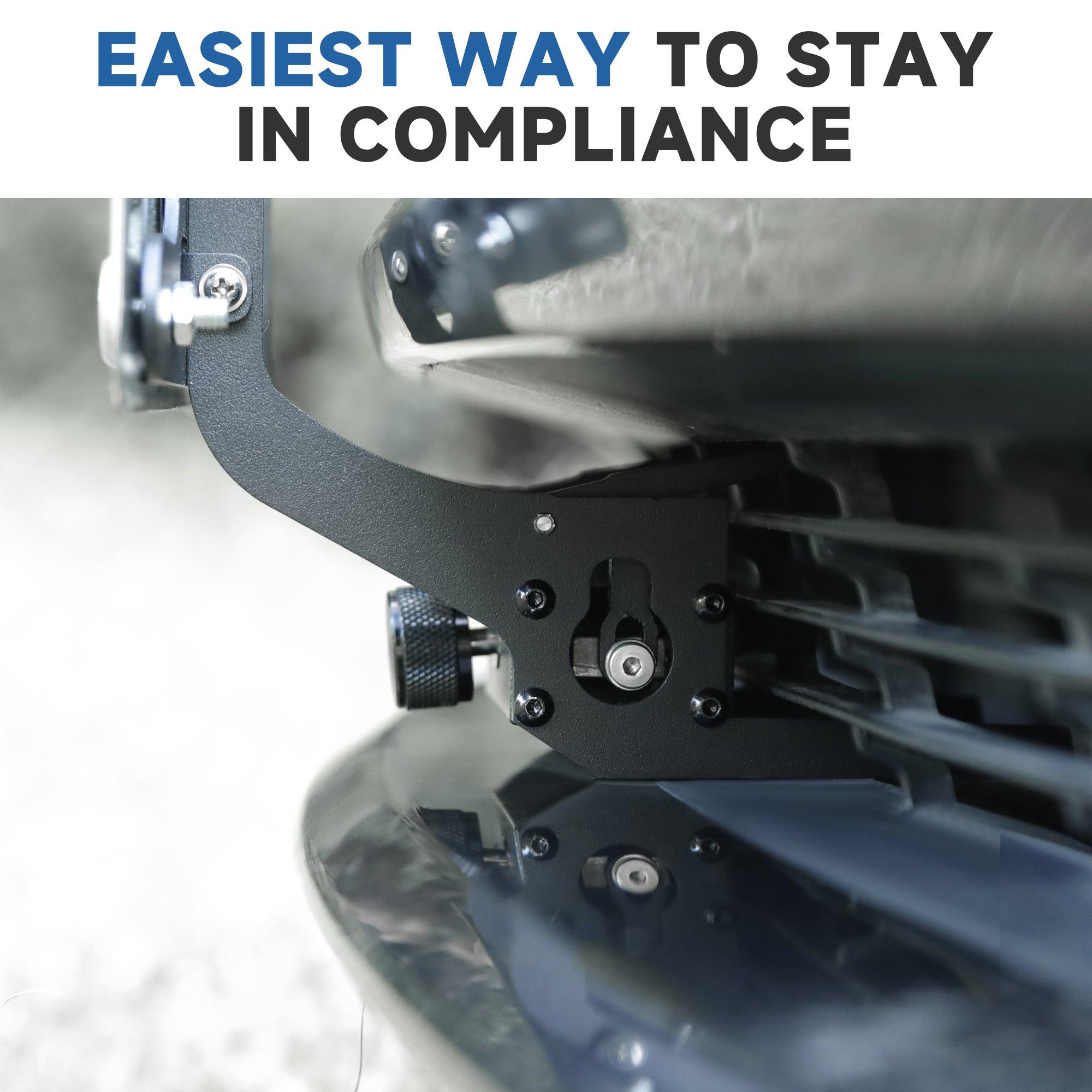 High-Quality Anti-Theft License Plate Holder Bracket for 2024 Tesla Model 3 - Easy Install, Secure Front Mount Kit - Evooor