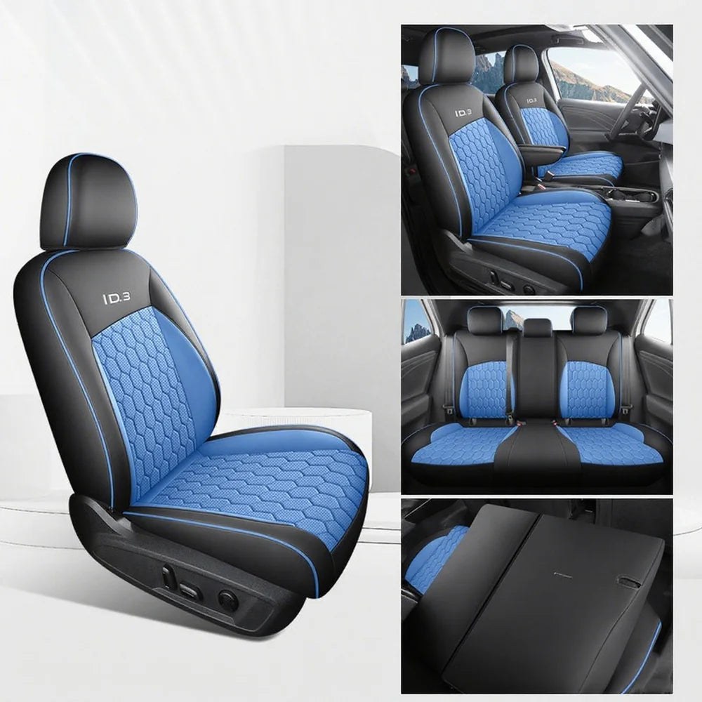 Fundas de asiento de coche de cuero completamente cubiertas para VW ID.3 2024