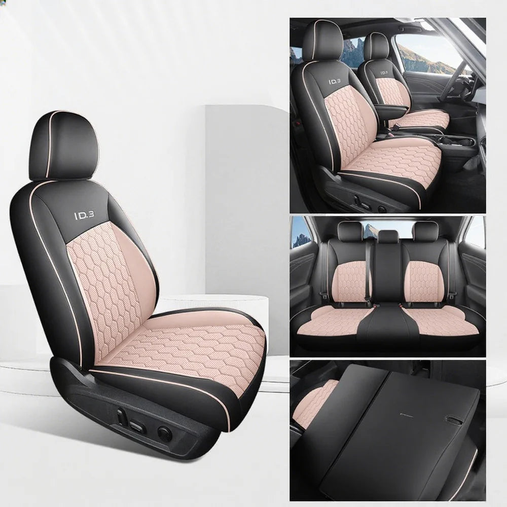 Fundas de asiento de coche de cuero completamente cubiertas para VW ID.3 2024