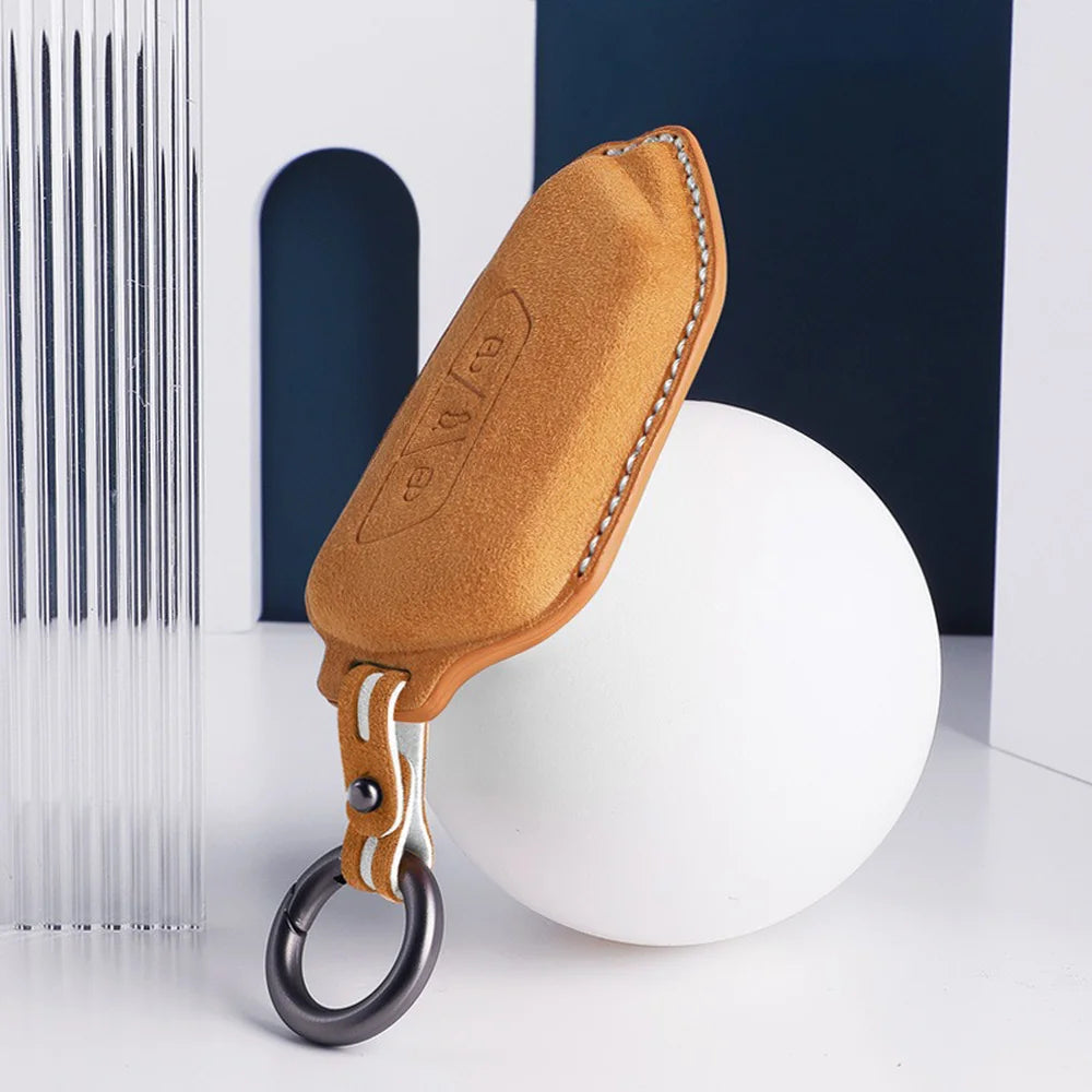 Alcantara Car Remote Key Case Cover For VW ID.3 2025 - Evooor