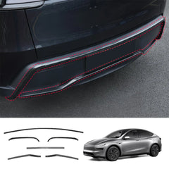 Tesla Model Y Juniper 2025+ Stainless Steel Bumper Guard Set - Front and Rear Protection Trim Kit - Evooor
