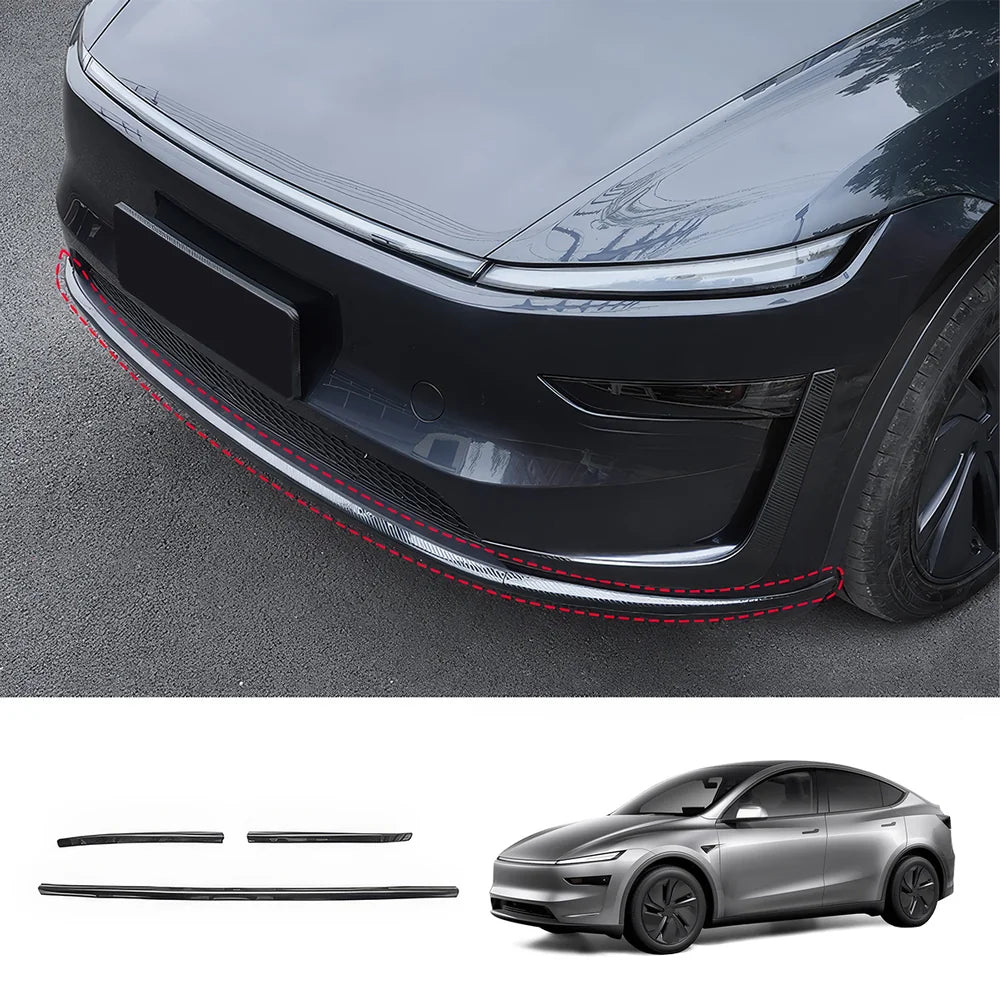 Tesla Model Y Juniper 2025+ Stainless Steel Bumper Guard Set - Front and Rear Protection Trim Kit - Evooor