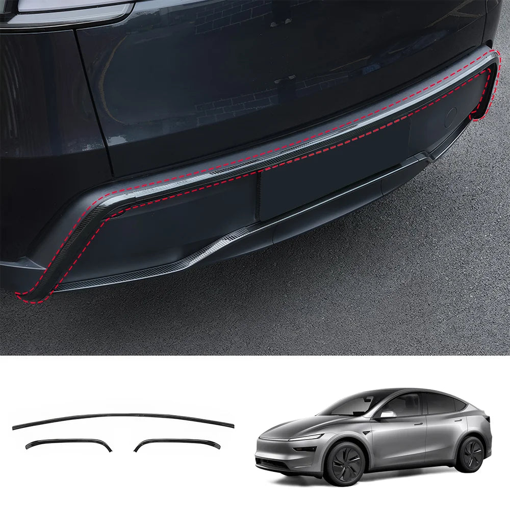 Tesla Model Y Juniper 2025+ Stainless Steel Bumper Guard Set - Front and Rear Protection Trim Kit - Evooor