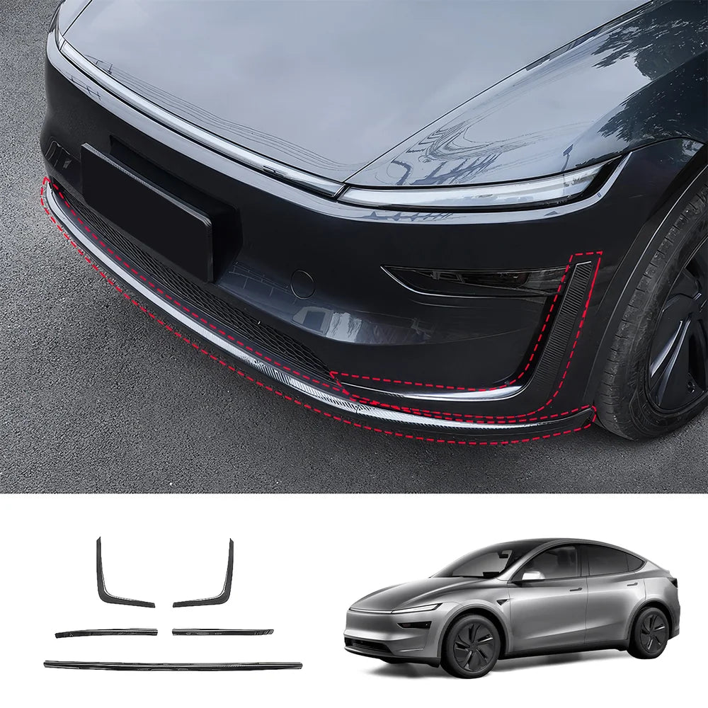 Tesla Model Y Juniper 2025+ Stainless Steel Bumper Guard Set - Front and Rear Protection Trim Kit - Evooor