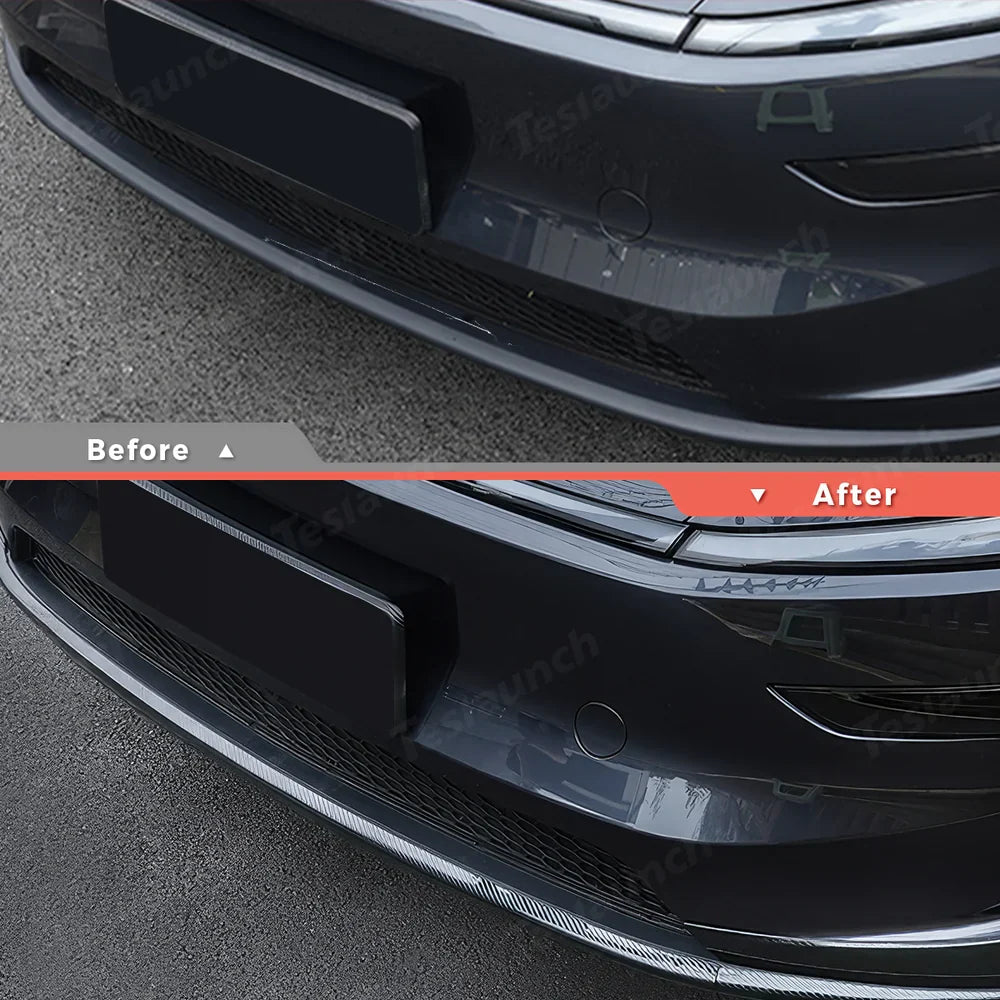 Tesla Model Y Juniper 2025+ Stainless Steel Bumper Guard Set - Front and Rear Protection Trim Kit - Evooor