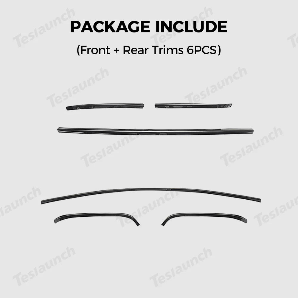 Tesla Model Y Juniper 2025+ Stainless Steel Bumper Guard Set - Front and Rear Protection Trim Kit - Evooor